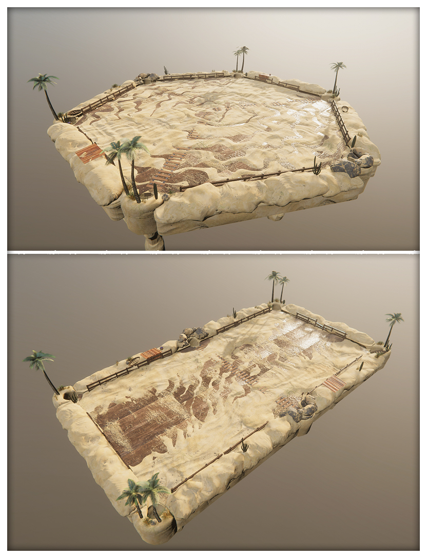 High-poly Battle Billiards models with PBR textures