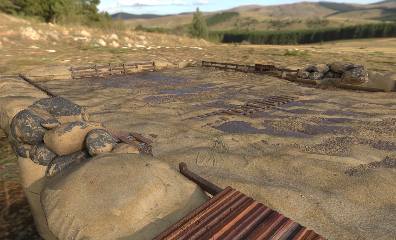 Battle Billiards environment render 3