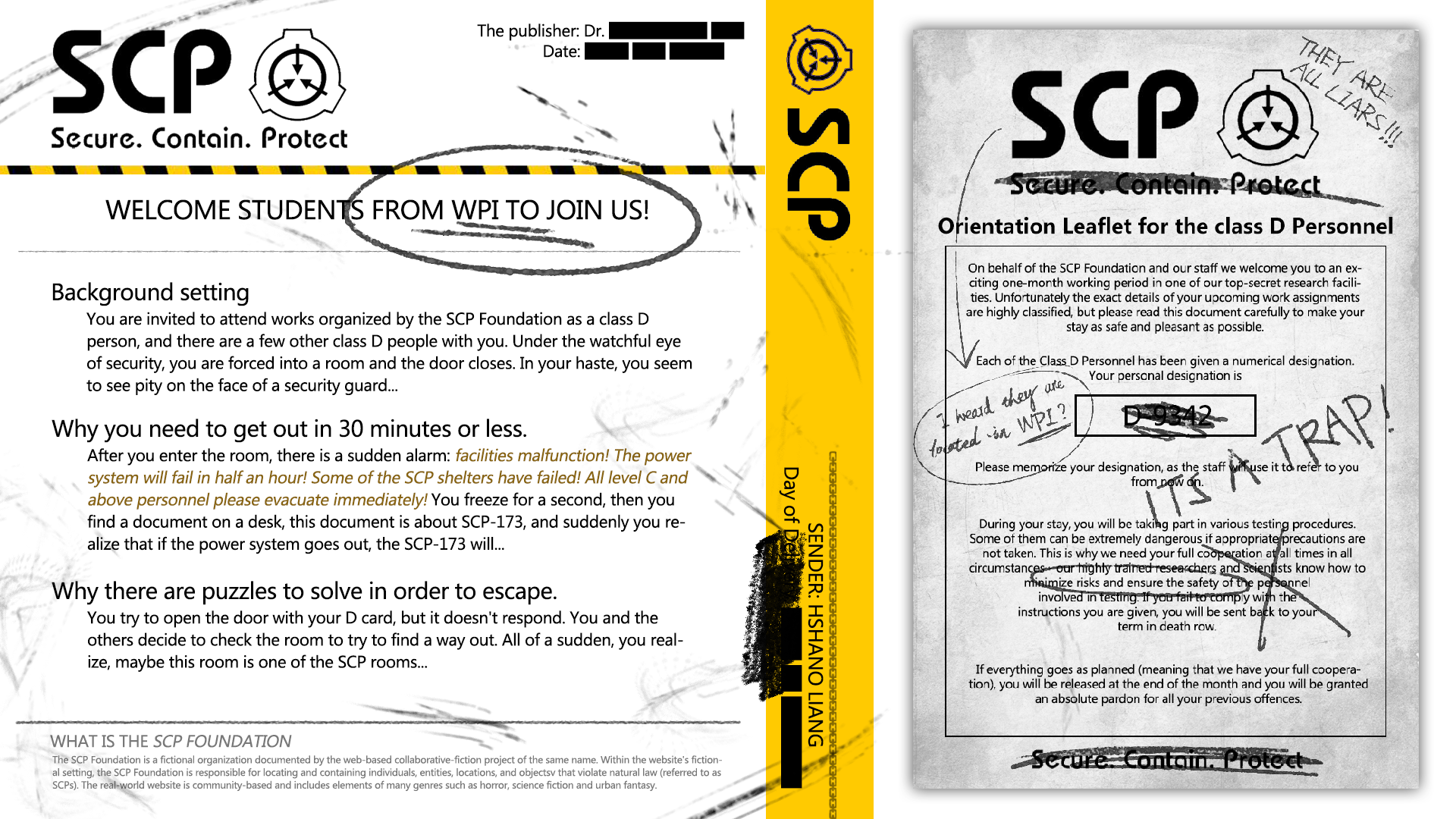 Containment Breach Escape pitch