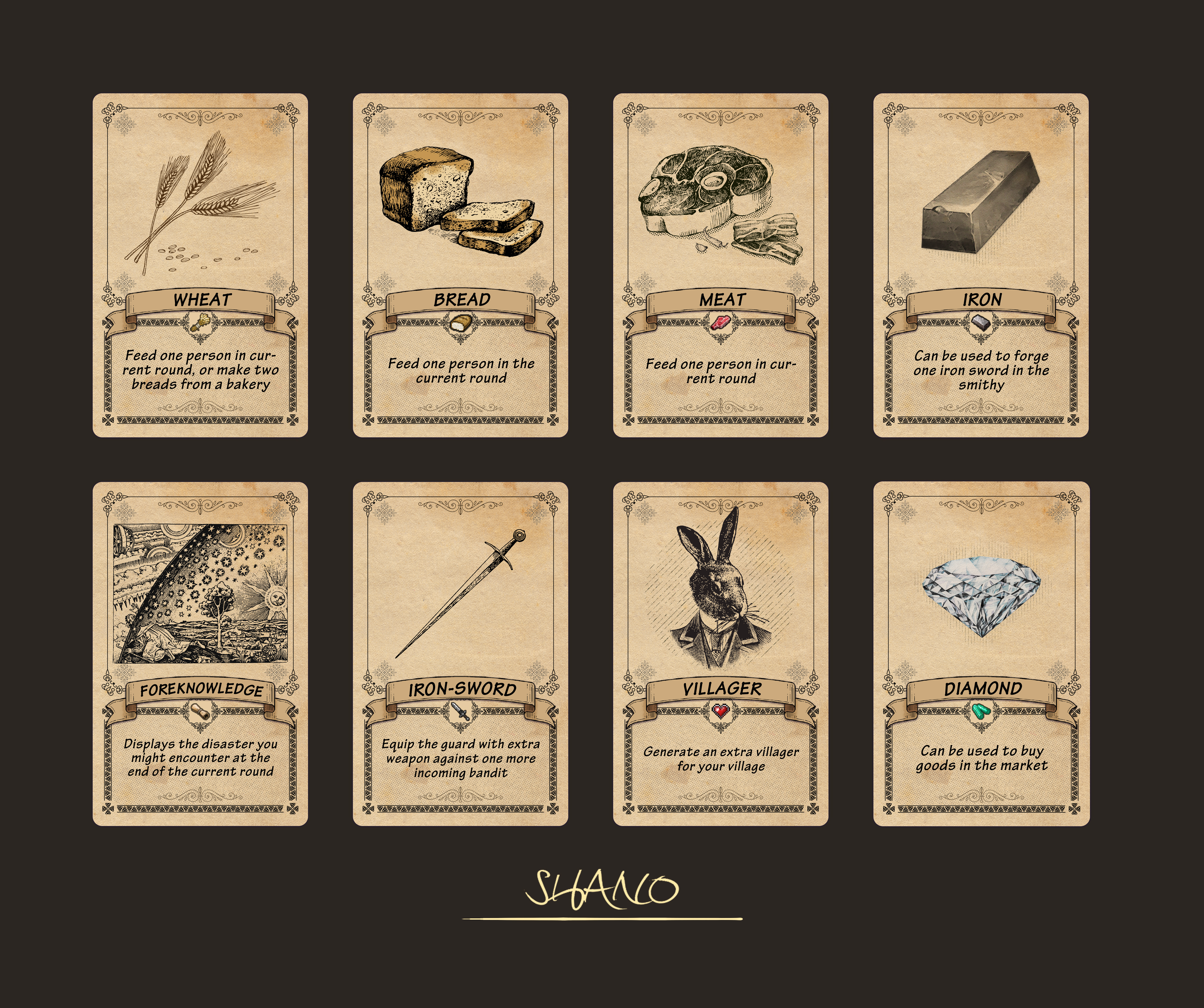 For Survive resource and disaster cards 1