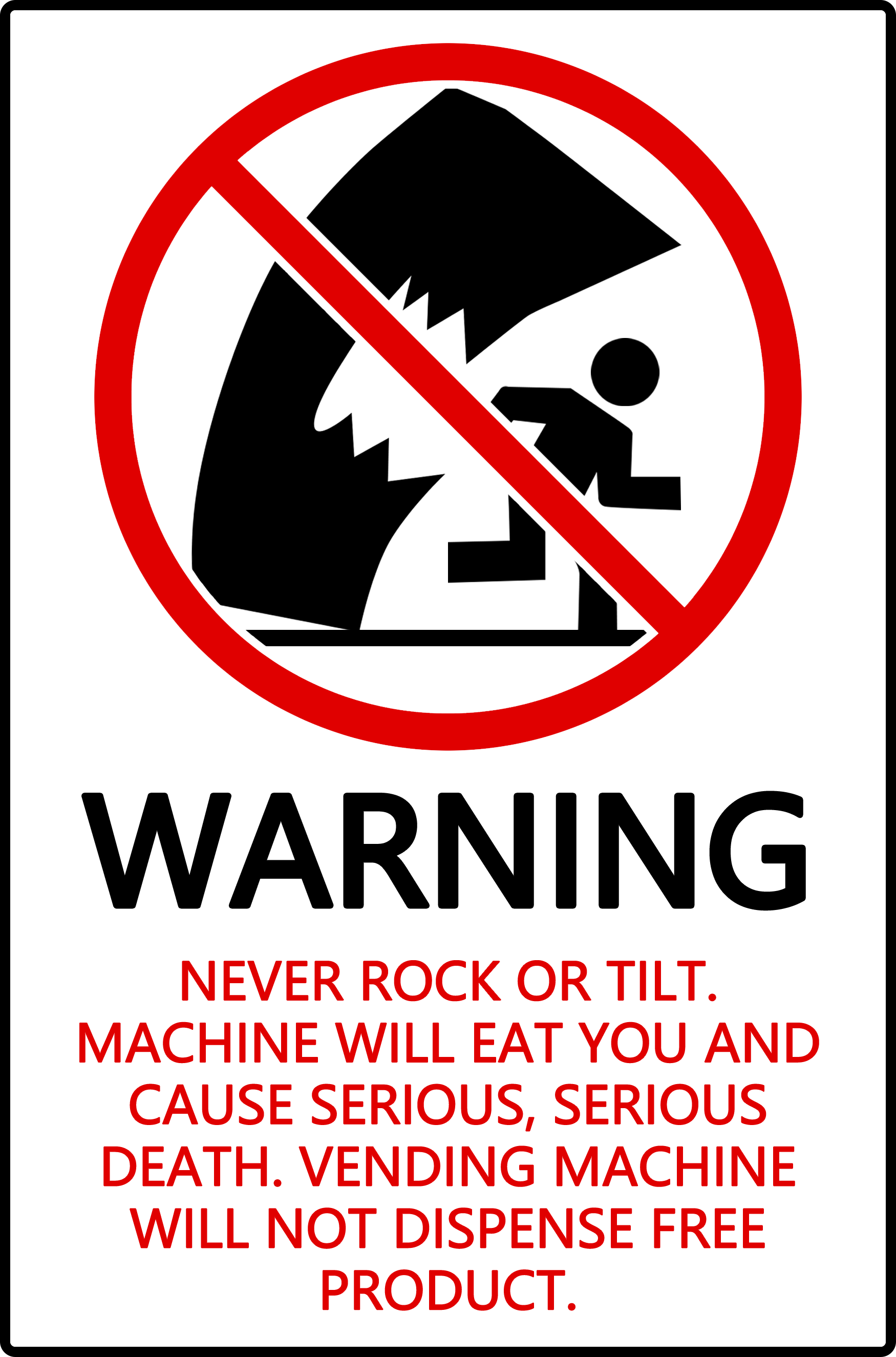 No Shake sign art 1