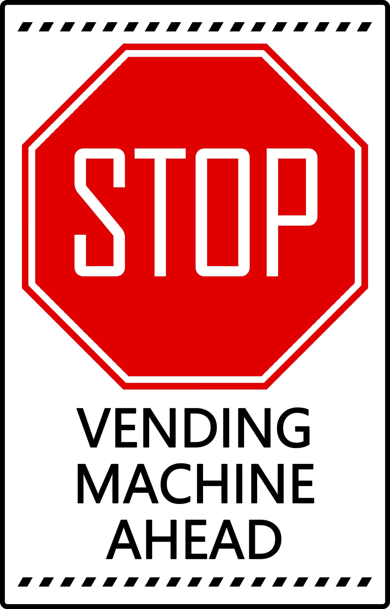 No Shake warning sign 3