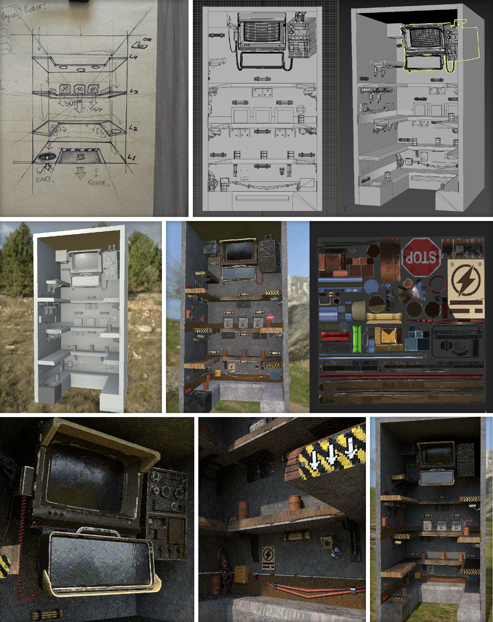 No Shake from sketch to modeling, texturing, and rendering