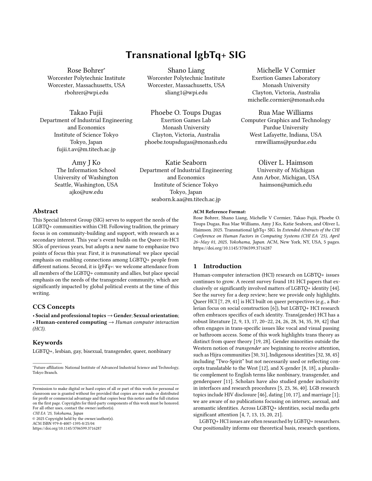 Transnational lgbTq+ SIG preview