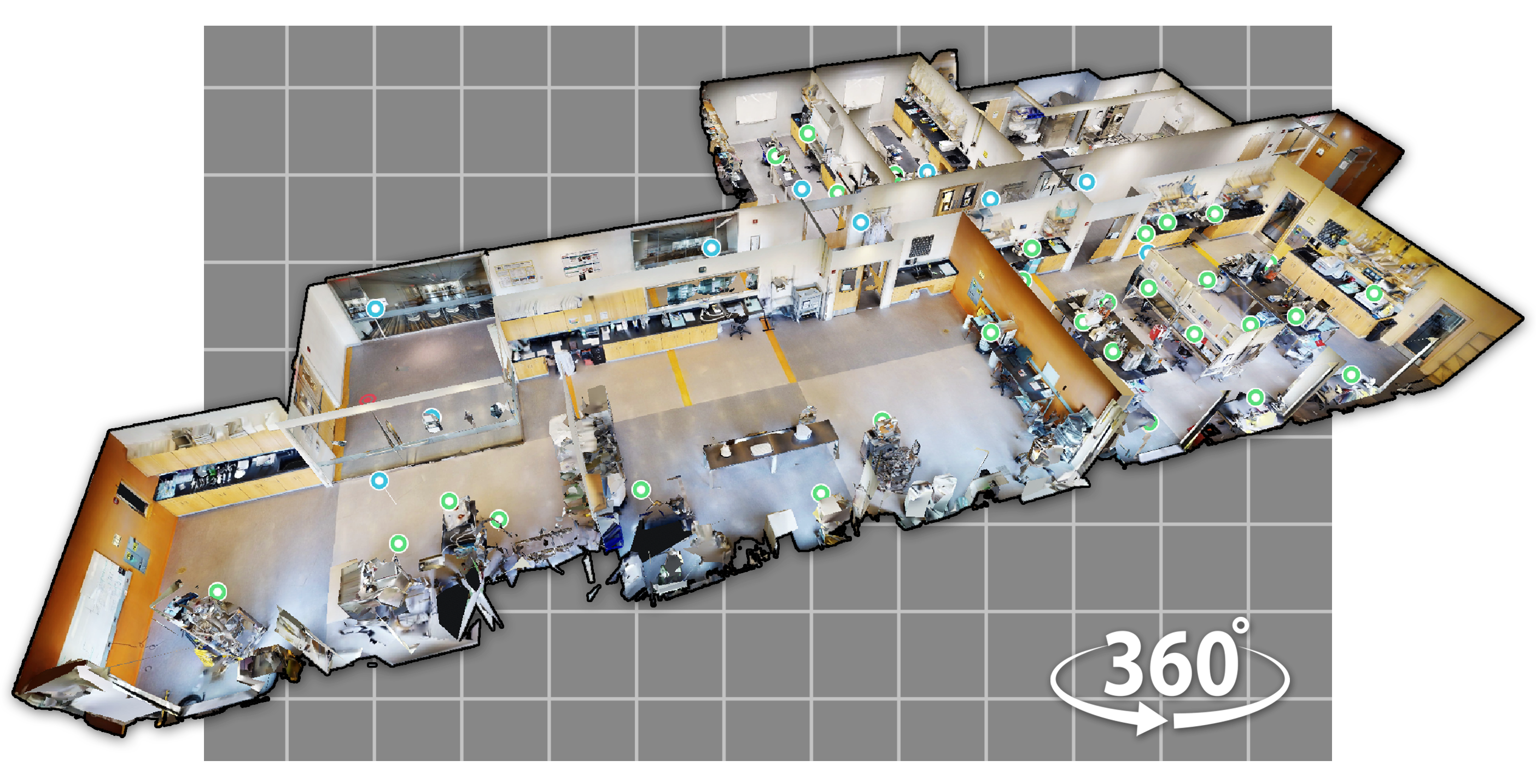 A 360-degree lab tour showcase